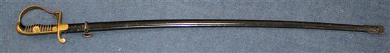 A German Third Reich officers sword by Carl Eickhorn, overall incl. scabbard 39.25in.